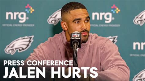 jalen hurts verletzt|Jalen Hurts Press Conference: December 8, 2024